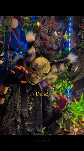 Make a mask w/ me ! #therian #furry #alterhuman #cat #catmask #fyp #music #alternative #art #quads