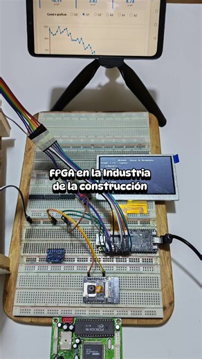 ¿Por qué usar una FPGA en una obra? 🤔 Procesamiento paralelo masivo para adquisición de datos sin latencia. Sumamos un ESP32 para telemetría remota y tenemos un sistema de monitoreo robusto para la industria. 🛠️💻 Video completo en YouTube: FPGAeduDesign #FPGA #esp32 #IoT #constructoras #Ingenieria