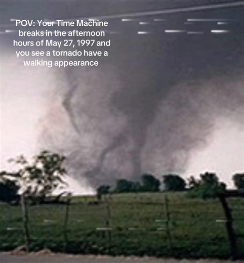In the afternoon hours of May 27, 1997, a large, slow-moving and exceptionally intense F5 tornado caused extreme damage across portions of the Jarrell, Texas area. Known most frequently as the Jarrell tornado. #tornado #tornadotok #ef5 #ef #tornadoes