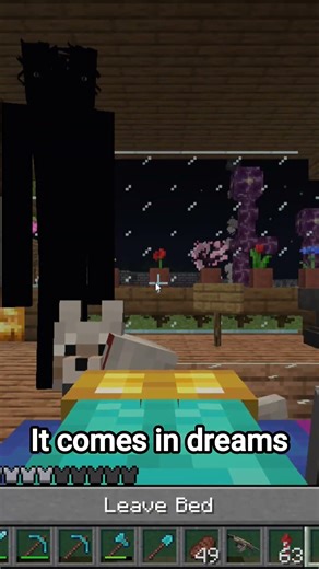 It comes in dreams Minecraft Scary Moments 💀 #minecraft
