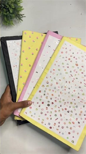 Notebook decorated with stickers #shorts #song #art