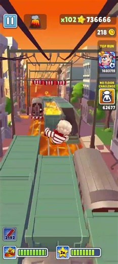 Subway Surfers No Floor Challenge Gameplay: Thursday -3 #subwaysurfers #shorts