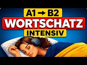 Deutsch lernen im Schlaf | A1–B2 Wortschatz intensiv | 1000 Wörter & Sätze