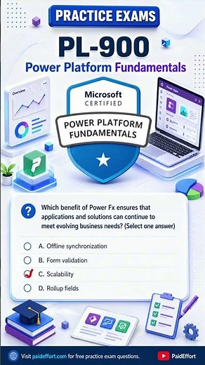 Power Platform Fundamentals PL-900 Exam Question