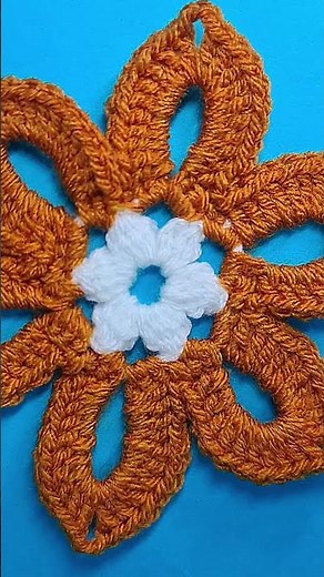 Flower doily pattern,easy pattern to make,double crochet together #crochet #doily #flower