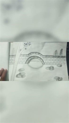 nature drawing with scratch pencil