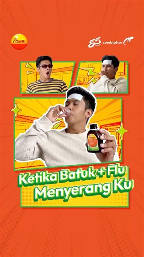 Batuk + Flu Datang? Atasi dengan OBH Combi Batuk Flu!