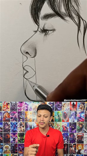 JollyForever on Instagram: "How to Draw Lips 👄✏️ Learning to draw realistic lips starts with simple shapes. ✏️ Try this quick technique and level up your portrait art! #reelsvideo #draw #drawing #lips #artist #art #pencildrawing #jollyforever"