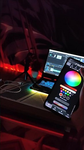 Gaming Table Light with WiFi 🔥 Wled #esp32 #arduino #gamingroom #wled #wifi #erevik #rgbled #decor