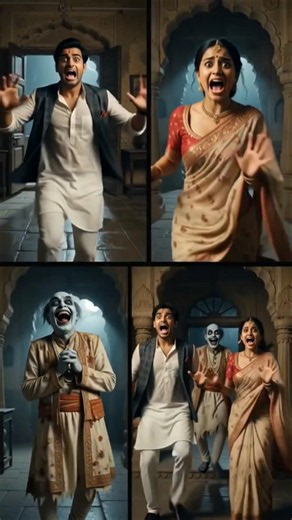 bhoot wala video| Husband wife horror comedy shorts 😂🤣 #horrorstories #husbandwife #shorts