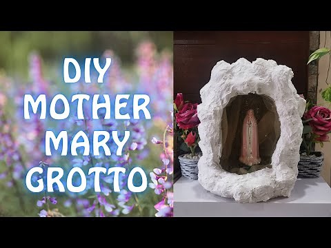 Grotto making DIY | How to make a Mother Mary Grotto | Mama Mary Grotto