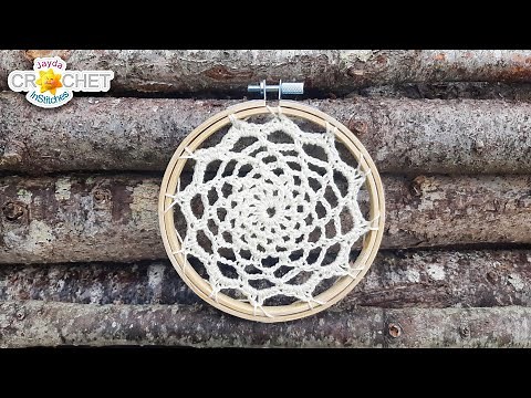 How to Attach A Doily to an Embroidery Hoop or Frame