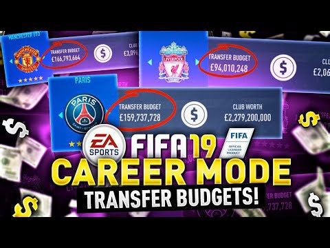 FIFA 19 career mode budgets!