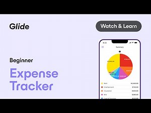 Build a Custom Expense Tracker App with Excel and Glide | No Code Tutorial