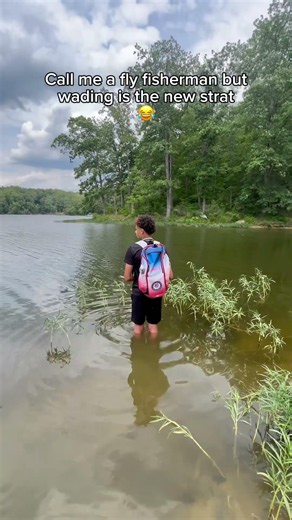 Wading is the new strat to catch fish#fishing#wading#summer#viral#shorts