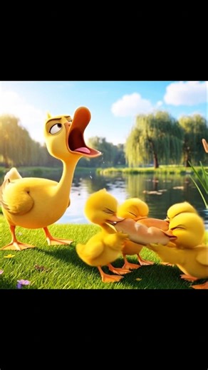 The Great Bread War: A Duckling Drama! 🦆🍞#shorts