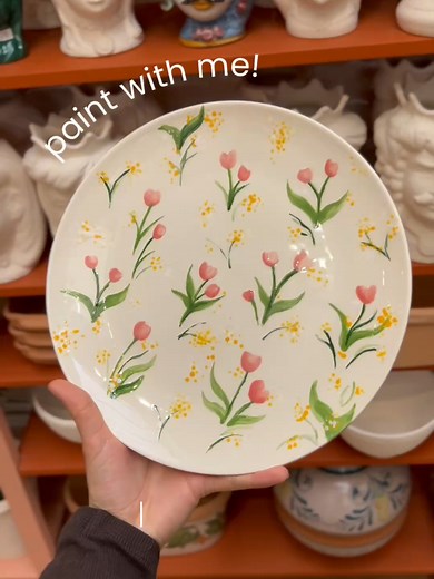 Flower Plate Painting Tutorial for Beginners