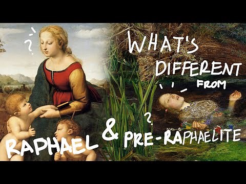 What's different from Pre Raphaelite and Raphael's paintings