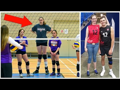 211cm Tall Volleyball Player Miranda Weber (HD)
