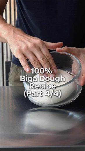 Biga recipe part 4/4. Check out the whole step-by-step video on my channel. 👌🏻 #shorts #recipe