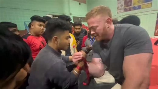 Ryan Bowen on Instagram: "Had such an awesome time tonight at the 6th All Assam State championships. Thank you to everyone who welcomed me so kindly. You all made me feel right at home. And to this young man @bijit_fitness Awesome armwrestling!!! I had so much fun on the side table pulling about 100 pulls in a row. This was the very last one 💪😂 Thank you so much Assam. Great armwrestlers everywhere!!!! Joi Aai Axom! 🇮🇳 #Armwrestling #Assam"