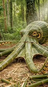 Ideia criativa com bambu #bambu #crafts #manualidades | Artesanato aprendendo e fazendo