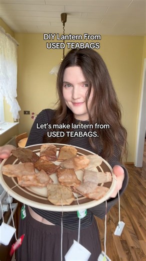 DIY Lantern From USED TEABAGS | Summer Lantern Tutorial