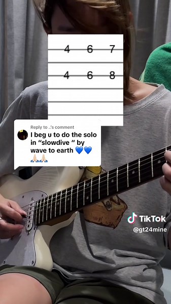 Slowdive Wave to Earth Guitar Solo Tutorial