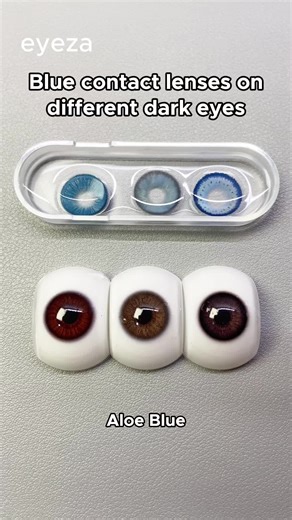 Best Looks with Blue Lenses on Dark Eyes