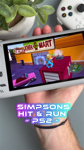 Simpsons Hit and Run - PS2 on the AYN Odin 2 #retrogaming #emulation #simpsons #ps2 #sony