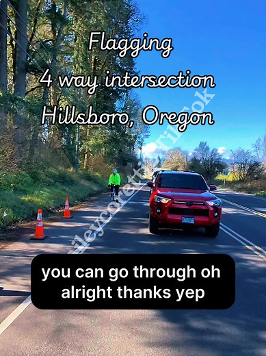 Traffic Flaggers at a 4-Way Intersection (Hillsboro, OR)