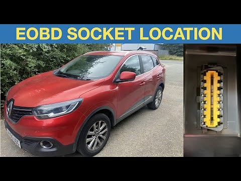 Renault Kadjar EOBD diagnostic socket location