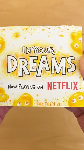Flipping out over this flip book by The Flippist: custom drawn flipbooks 🤩 IN YOUR DREAMS is now playing only on Netflix | Netflix Family