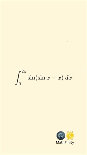 MathFinity on Instagram: "Set it up… flip it… and boom — the integral self-destructs. 💥 #MathFinity #Calculus #IntegrationBee #DefiniteIntegral"