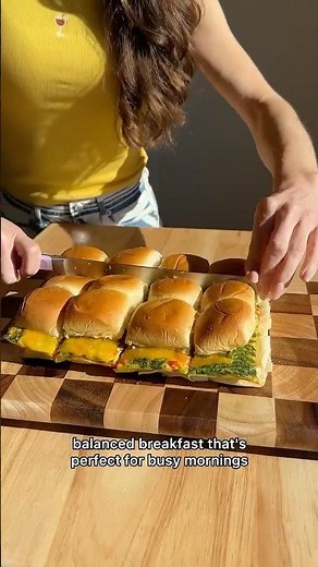 Sheet Pan Omelette Breakfast Sliders