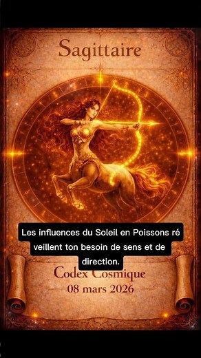 Sagittaire ♐ Une nouvelle direction pourrait apparaître – Horoscope 8 mars 2026