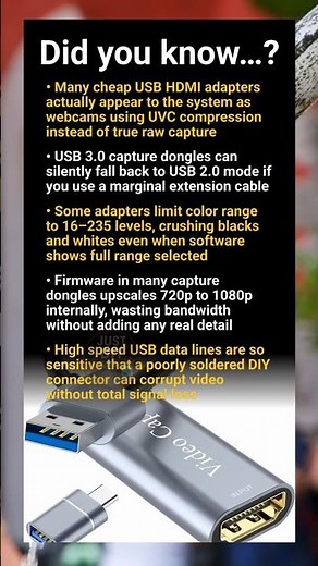 USB streaming adapter: bandwidth tricks, hidden compression and signal integrity pitfalls