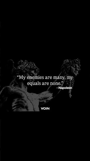 Napoleon Bonaparte on Power & Confidence | My Enemies Are Many, My Equals Are None #philosophy #fypシ