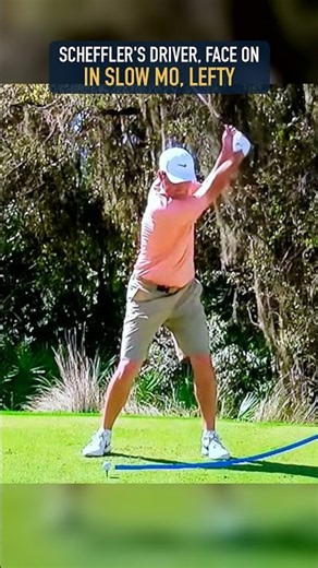 Presidents Cup: Scheffler's Driver Face On, Slow Mo Lefty 🪞