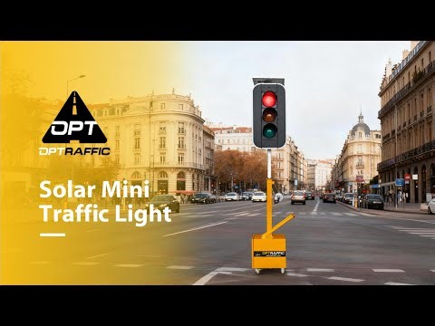 OPTRAFFIC Solar Traffic Light Trailer - See It in Action