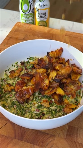 How to make the ultimate crispy smashed potato salad