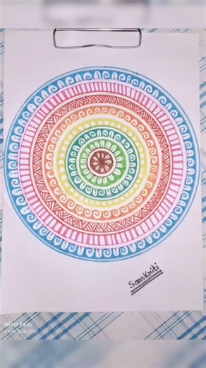 colourful Mandala art 🌸✨ #mandalaartdrawing #art #drawing #colourful #beautiful