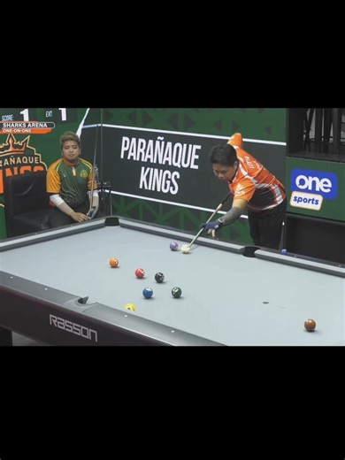 DEFENSE ⚔️ Manila Maverick Leyva and Parañaque King Salinel engage in a tight safety battle. Kanino kaya ang crucial rack na ito? #SBA #Season2 #BalikBakbakan #BilliardsPH #1v1 #PQKings #MSWMavericks