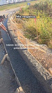 Sabe hacer curba el compa o no #concretework #construction | Kolocho Ty