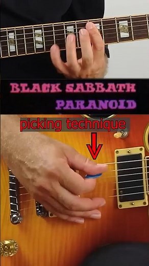 Paranoid Guitar Picking Technique (Detailed Right Hand Breakdown) | With Tabs