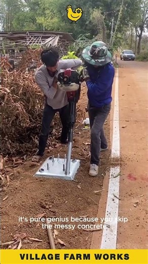This Ground Anchor 🏗️ method is PURE GENIUS #Construction