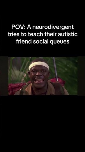 A neurodivergent tries to teach their autistic friend social queues