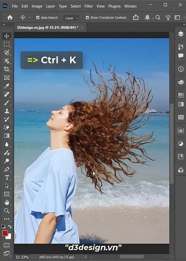 Cách tách nền tóc tối ưu trong năm 2026 trong Photoshop #design # #photoshop #photoshoptutorial
