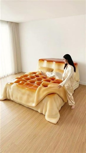 🔴 Giant Jiggly Caramel Flan Slime Bed! 🤤🍮 #OddlySatisfying #ASMR #SlimeBed #Pudding #Satisfying