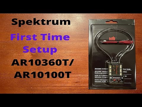 Spektrum AR10360T / AR10100T: First Time Setup